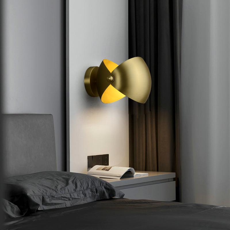 Casirette elegante wandlamp in messing