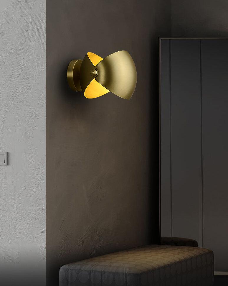 Casirette elegante wandlamp in messing
