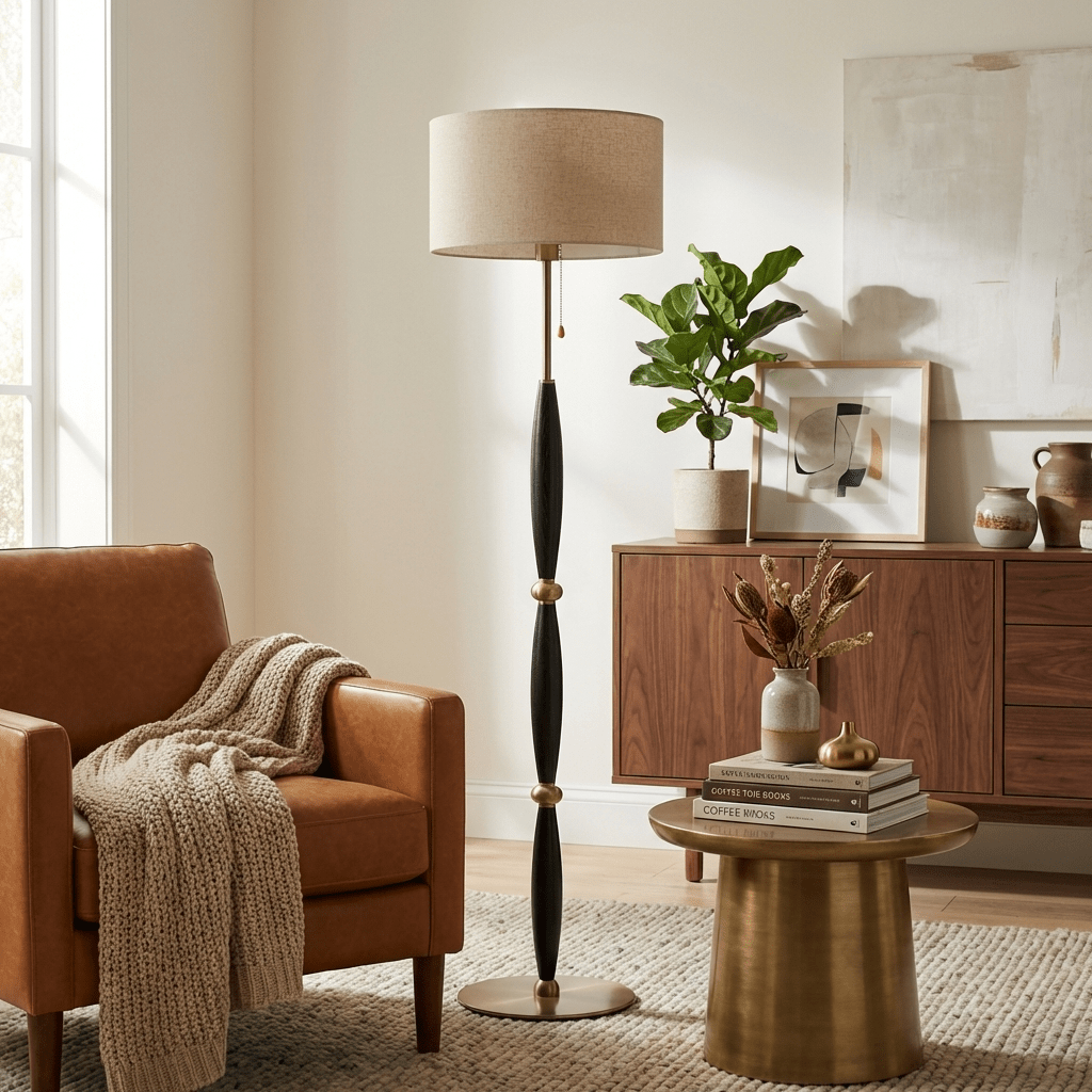 Ciralette gevormde vloerlamp