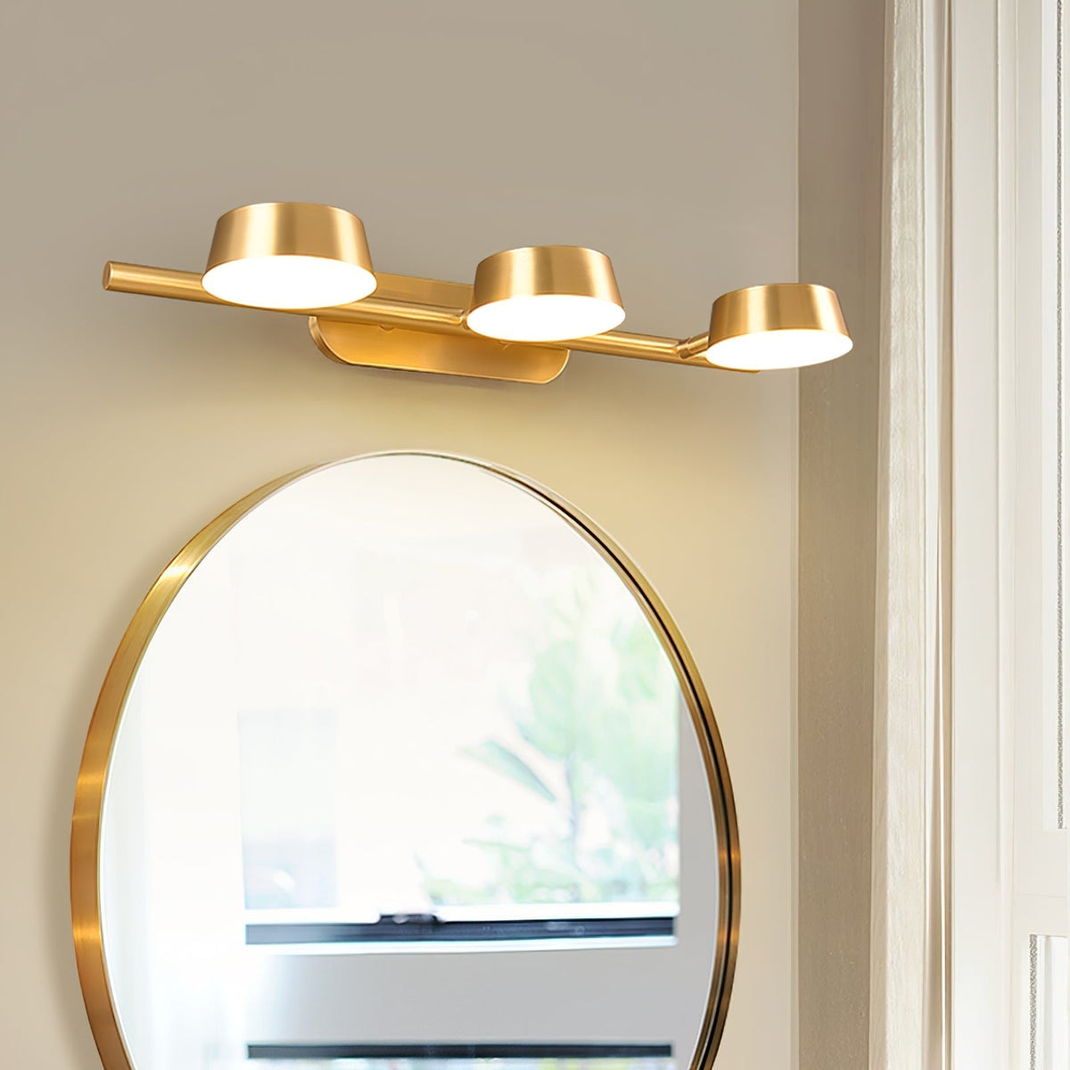 Xara Premium elegantie Vanity wandlamp van messing