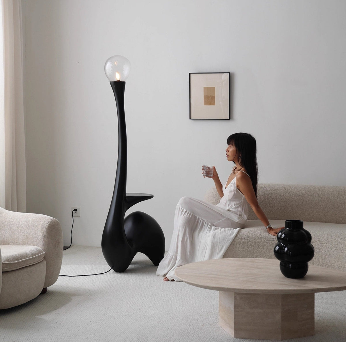 Lurk sculpturale vloerlamp