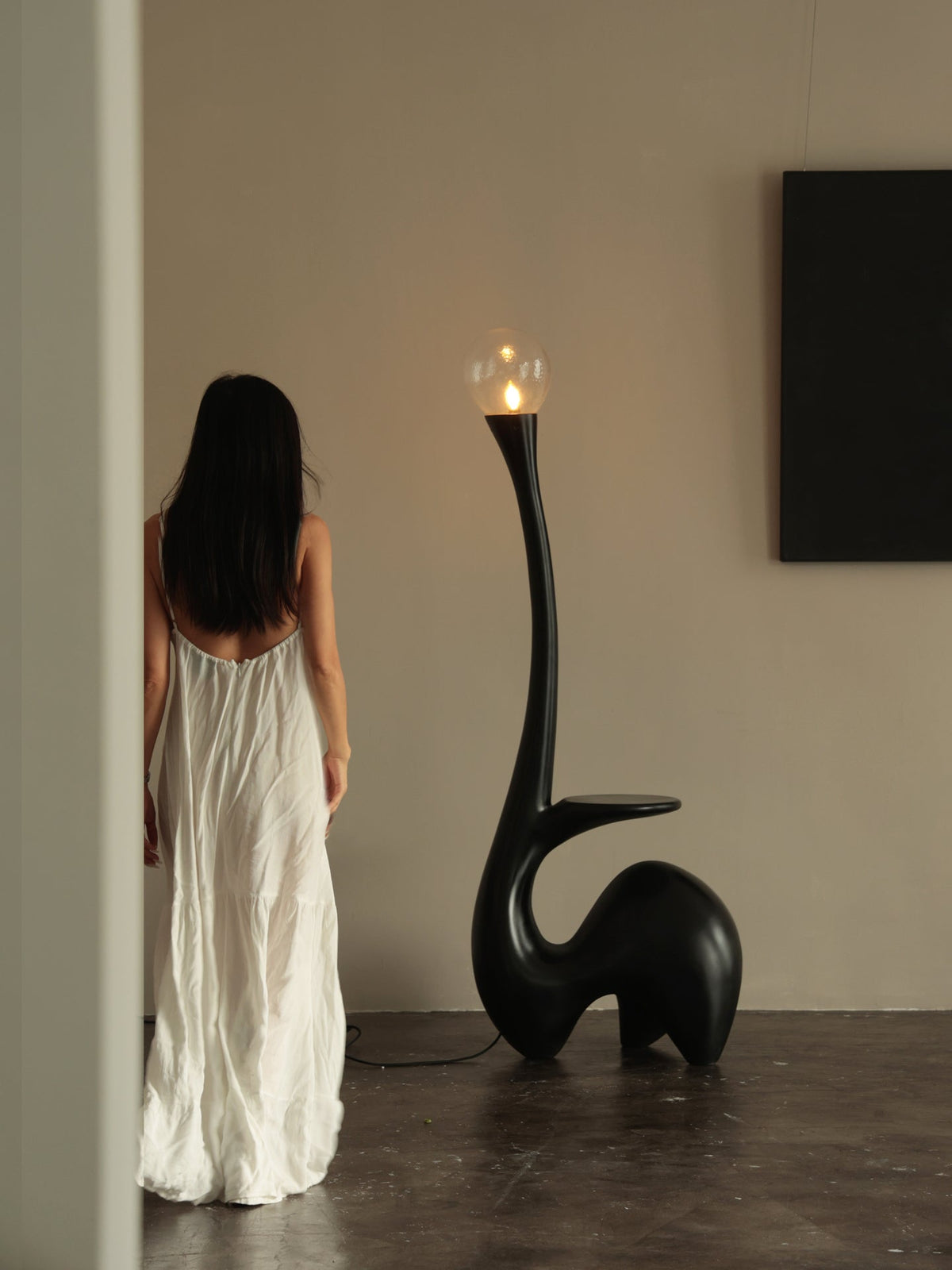 Lurk sculpturale vloerlamp
