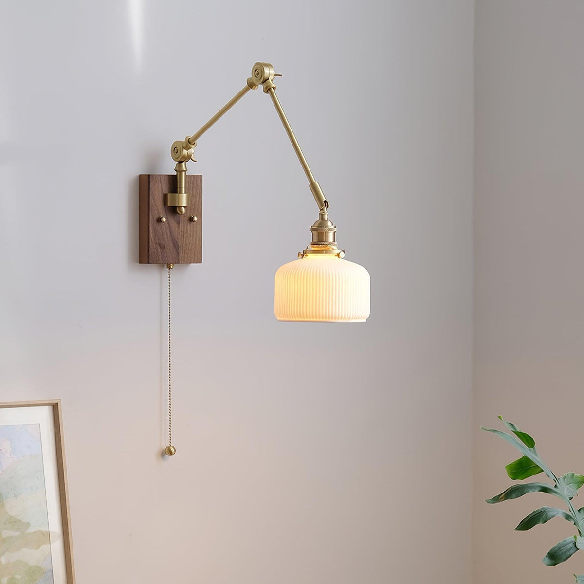 Vetra Vintage verstelbare wandlamp met schuifarm