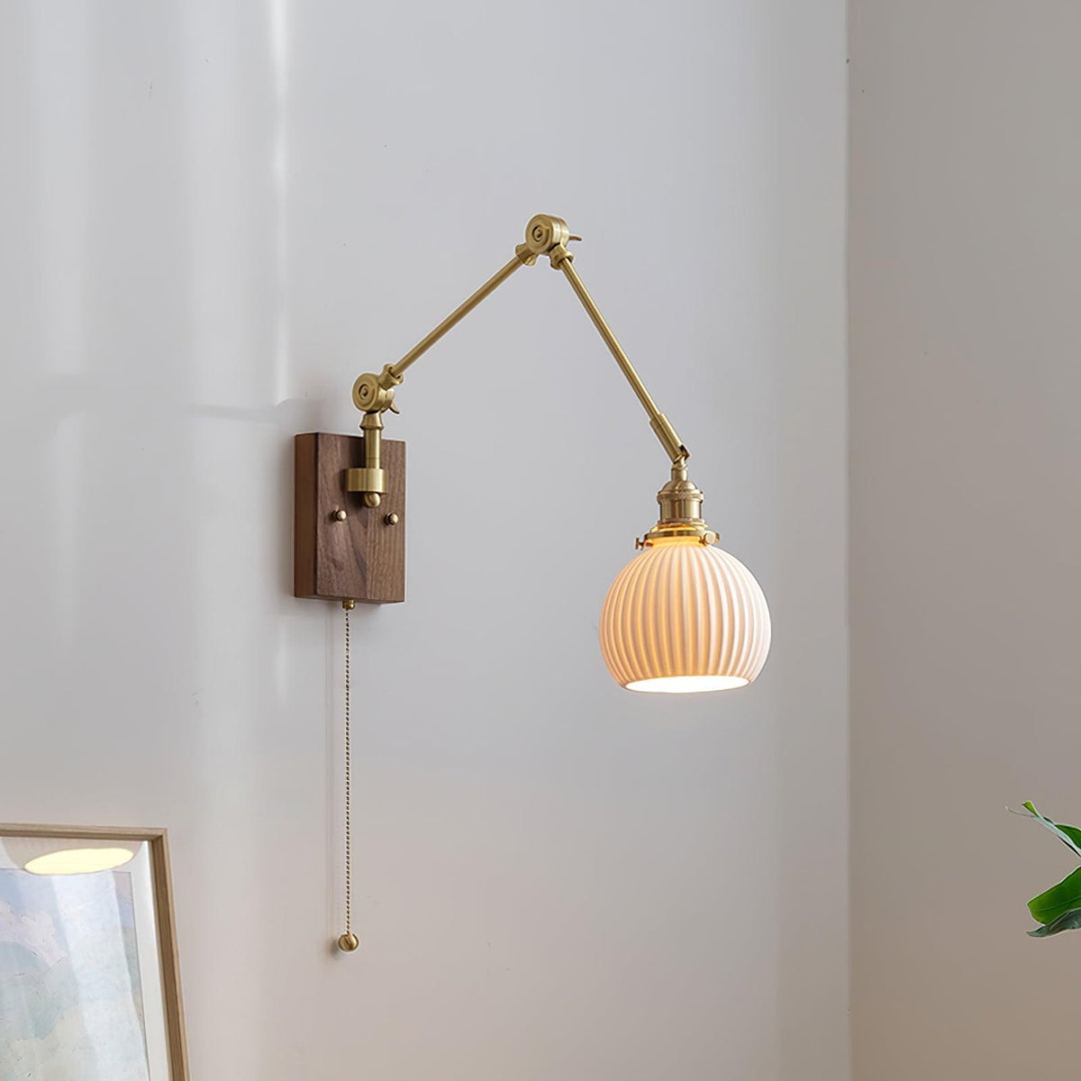 Vetra Vintage verstelbare wandlamp met schuifarm