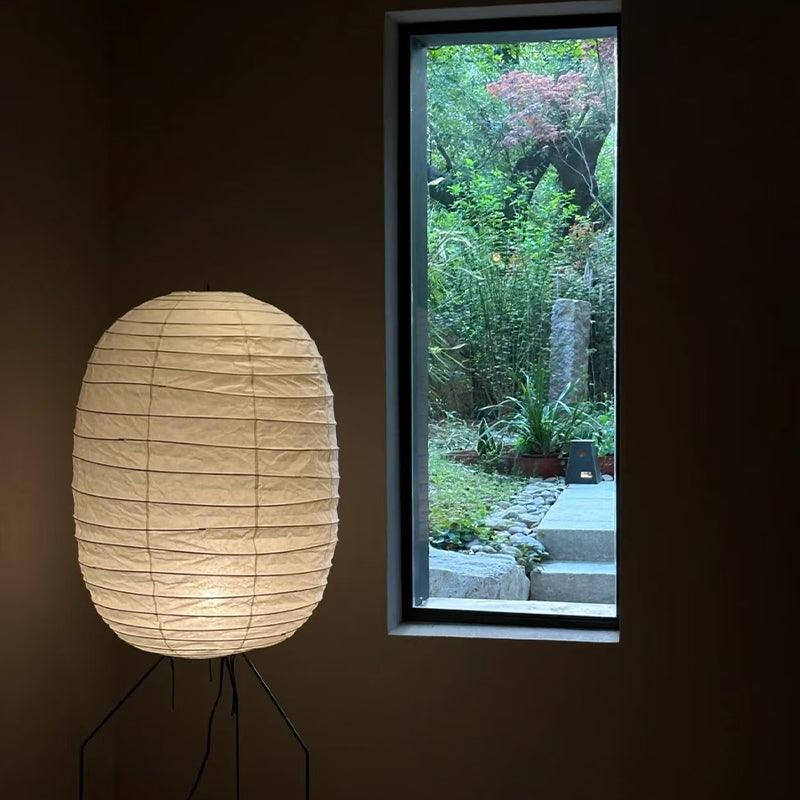 Barbara Vintage Rijstpapier vloerlamp