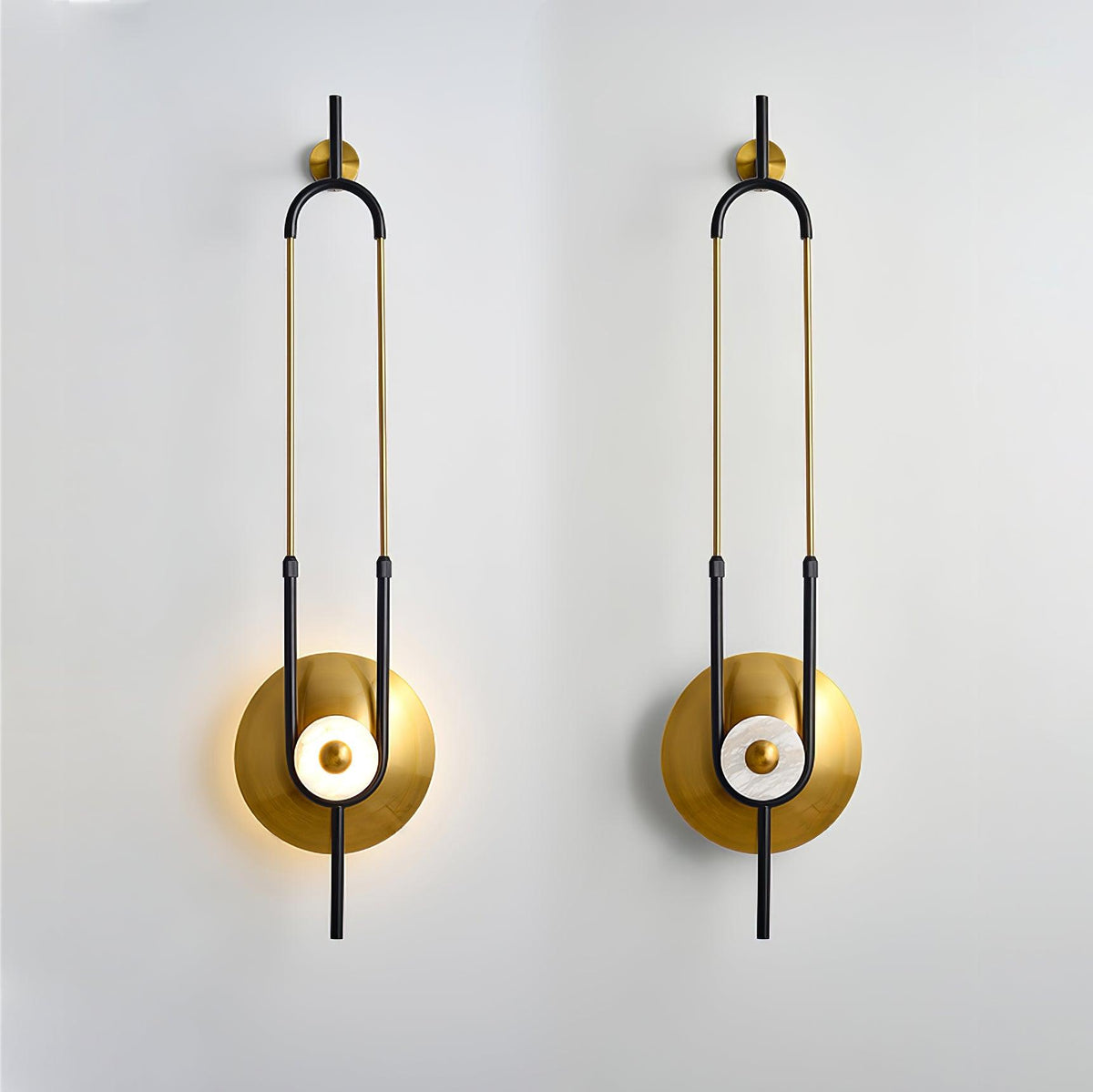 Ivory modern Minimalistisch ring Marmer Wandlamp
