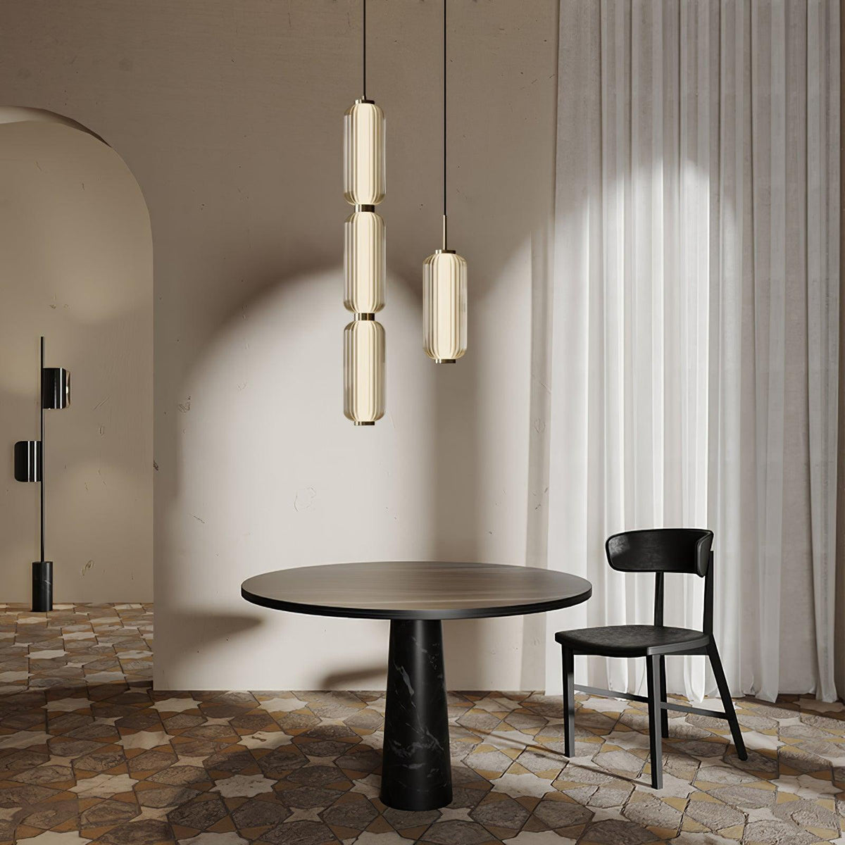 Cylindra Moderne hanglamp van glas