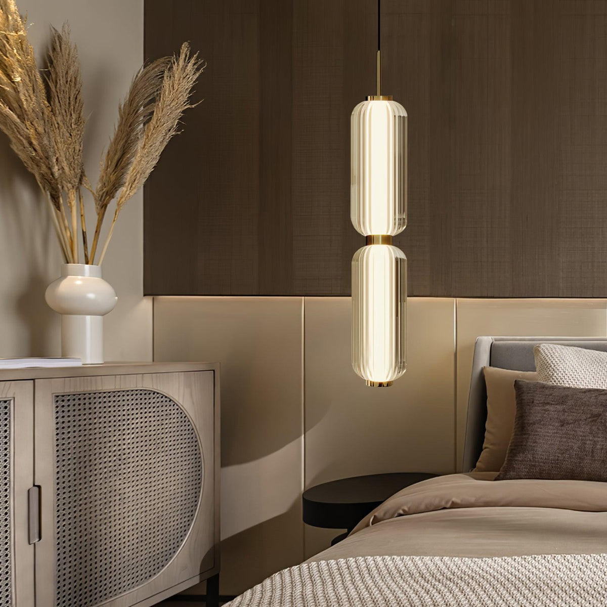 Cylindra Moderne hanglamp van glas