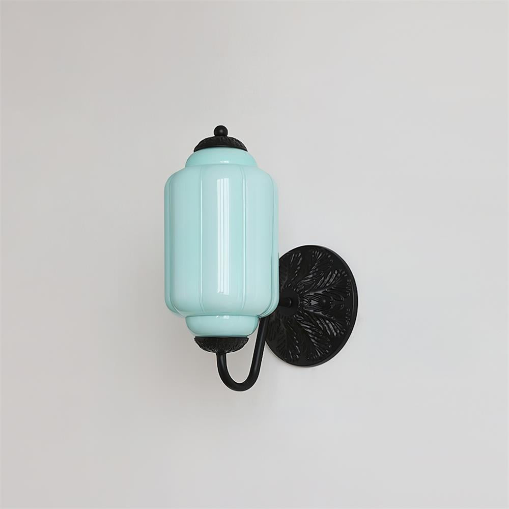 Melvane Vintage roze glazen wandlamp