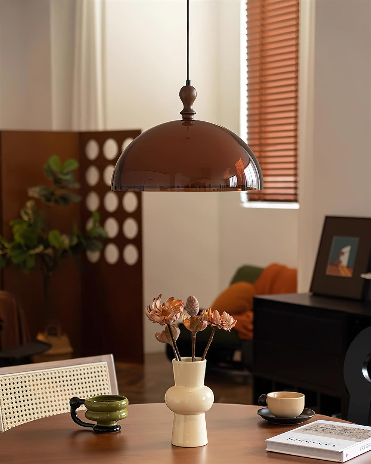 Daro Amber koepelvormige hanglamp