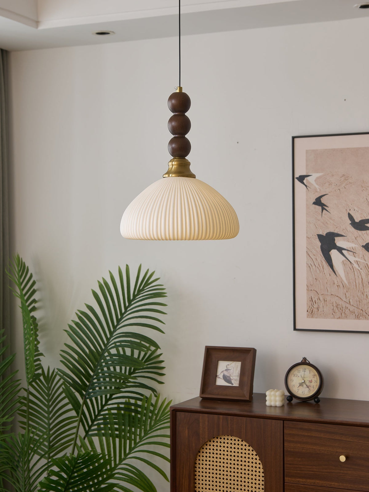 Avshaara Traditionele Elegantie Vintage Stoffen Hout hanglamp