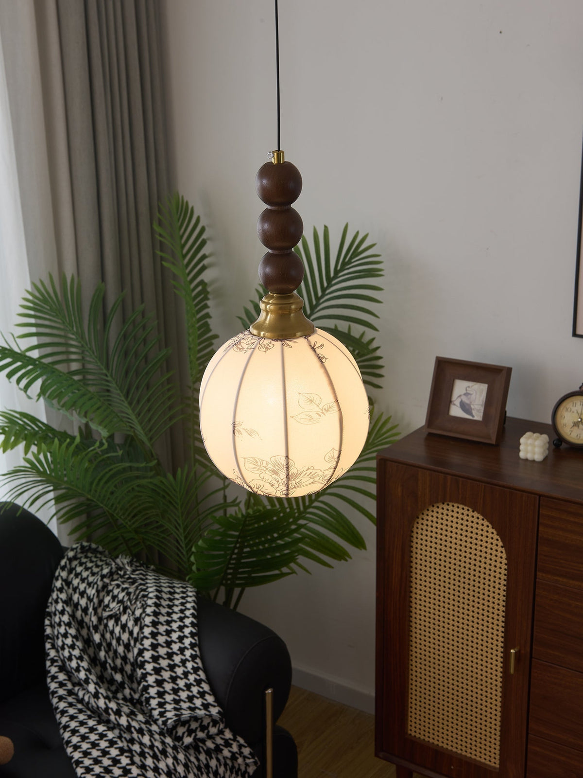 Avshaara Traditionele Elegantie Vintage Stoffen Hout hanglamp