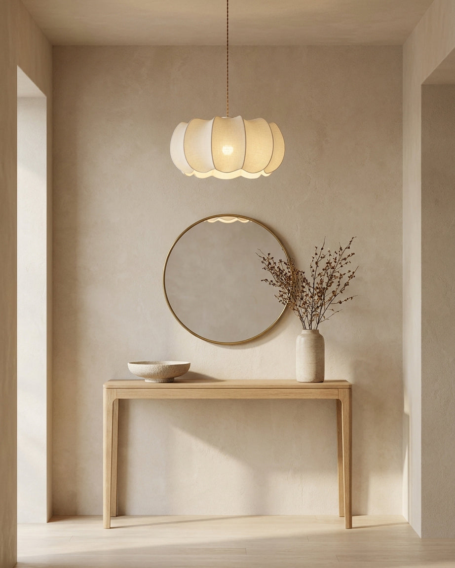 Elaeenne hanglamp met bloemblaadjes