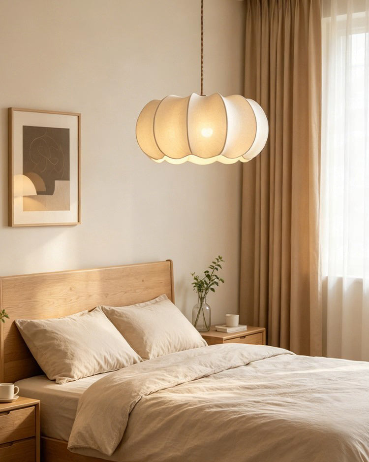 Elaeenne hanglamp met bloemblaadjes