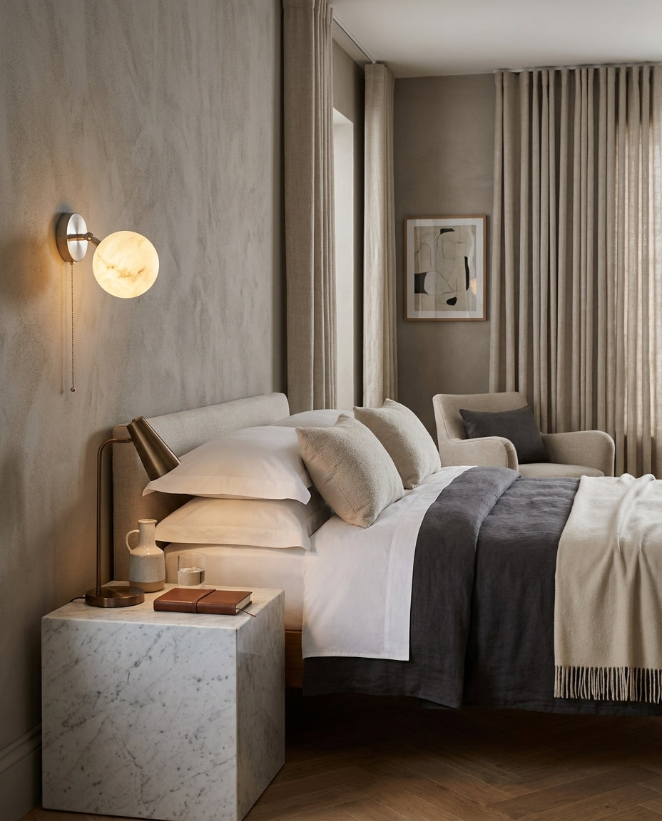 Grafthill Albasten wandlamp