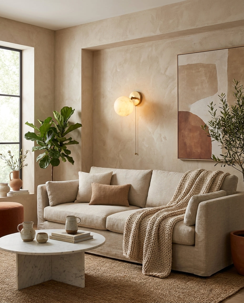 Grafthill Albasten wandlamp