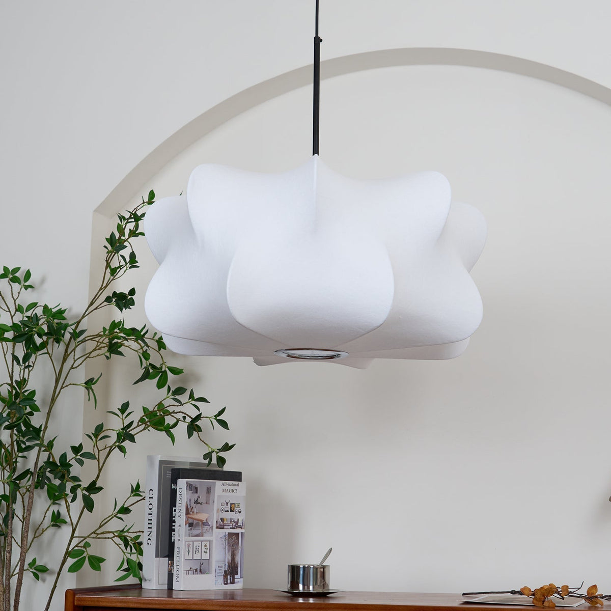 Luxe moderne hanglamp van zijde