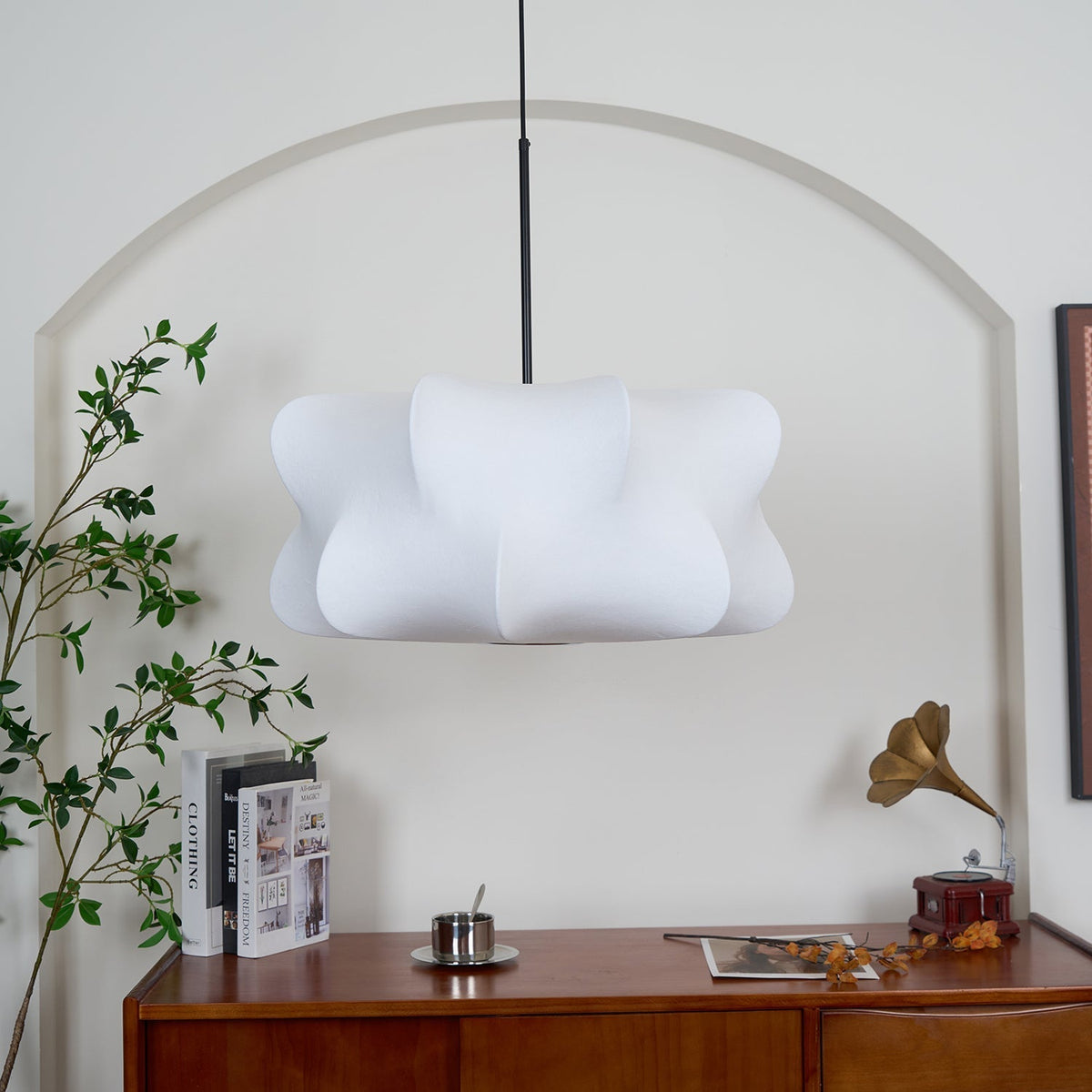 Luxe moderne hanglamp van zijde