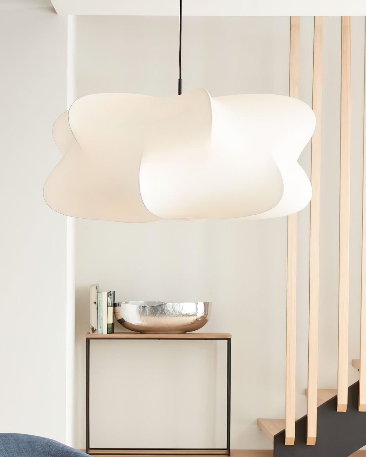 Bibi hanglamp met decoratieve zijden kap