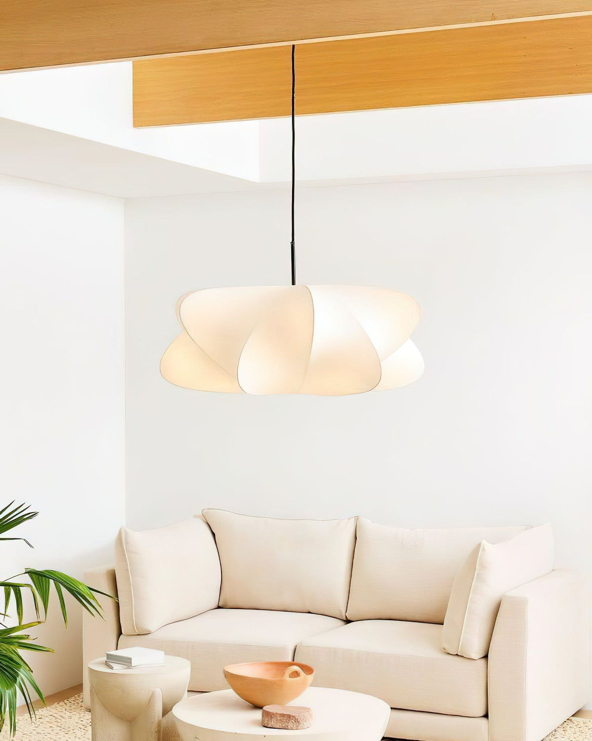 Luxe moderne hanglamp van zijde