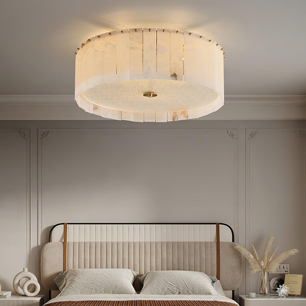 Elde albasten plafondlamp