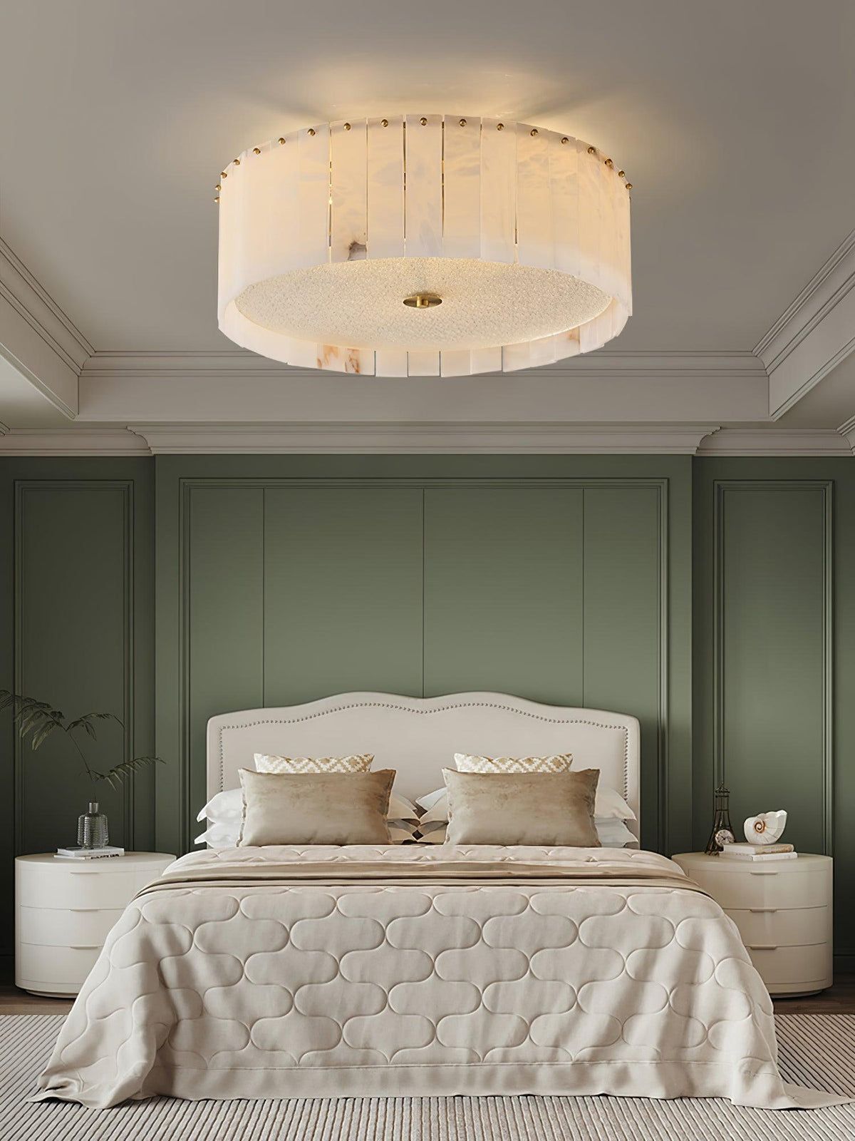 Elde albasten plafondlamp