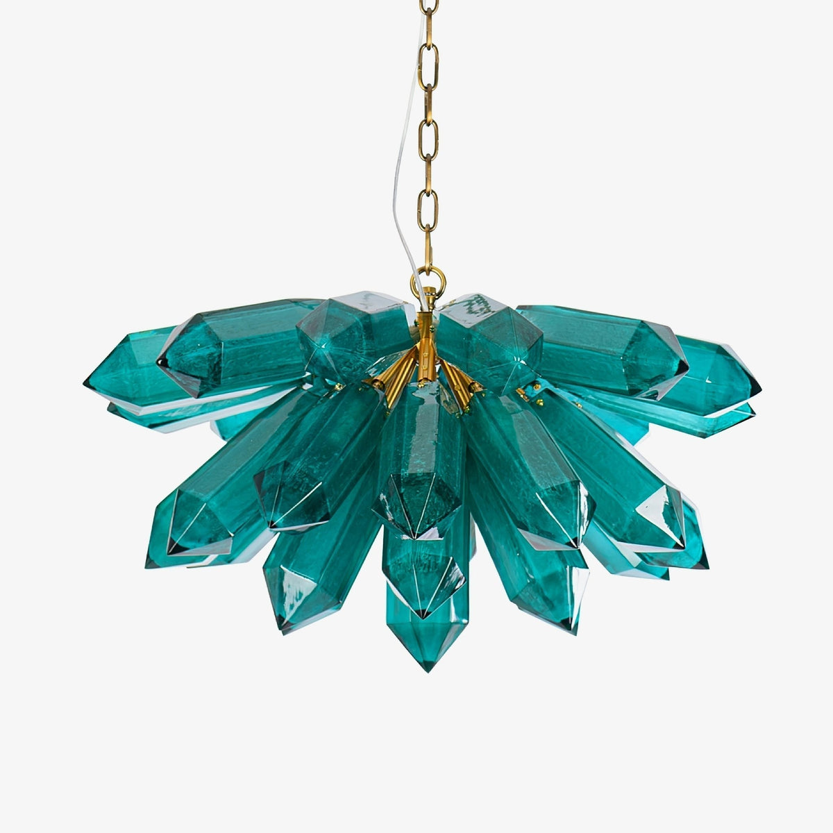 Luxalira kroonluchter Emerald kristal stervormig Goud