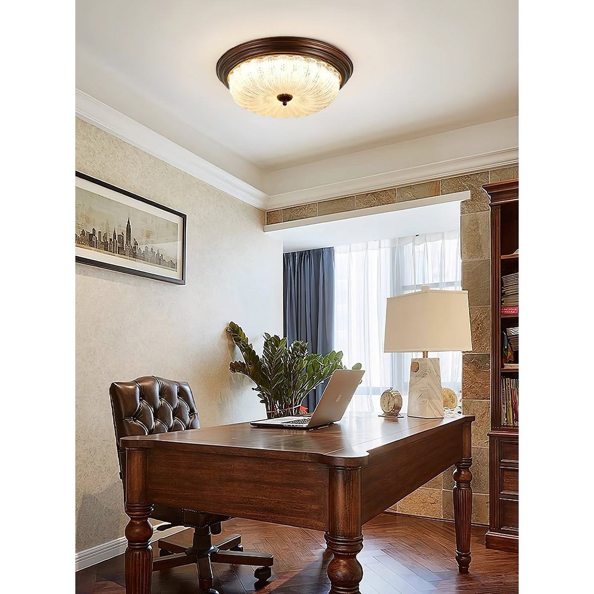 Liorireon glazen plafondlamp