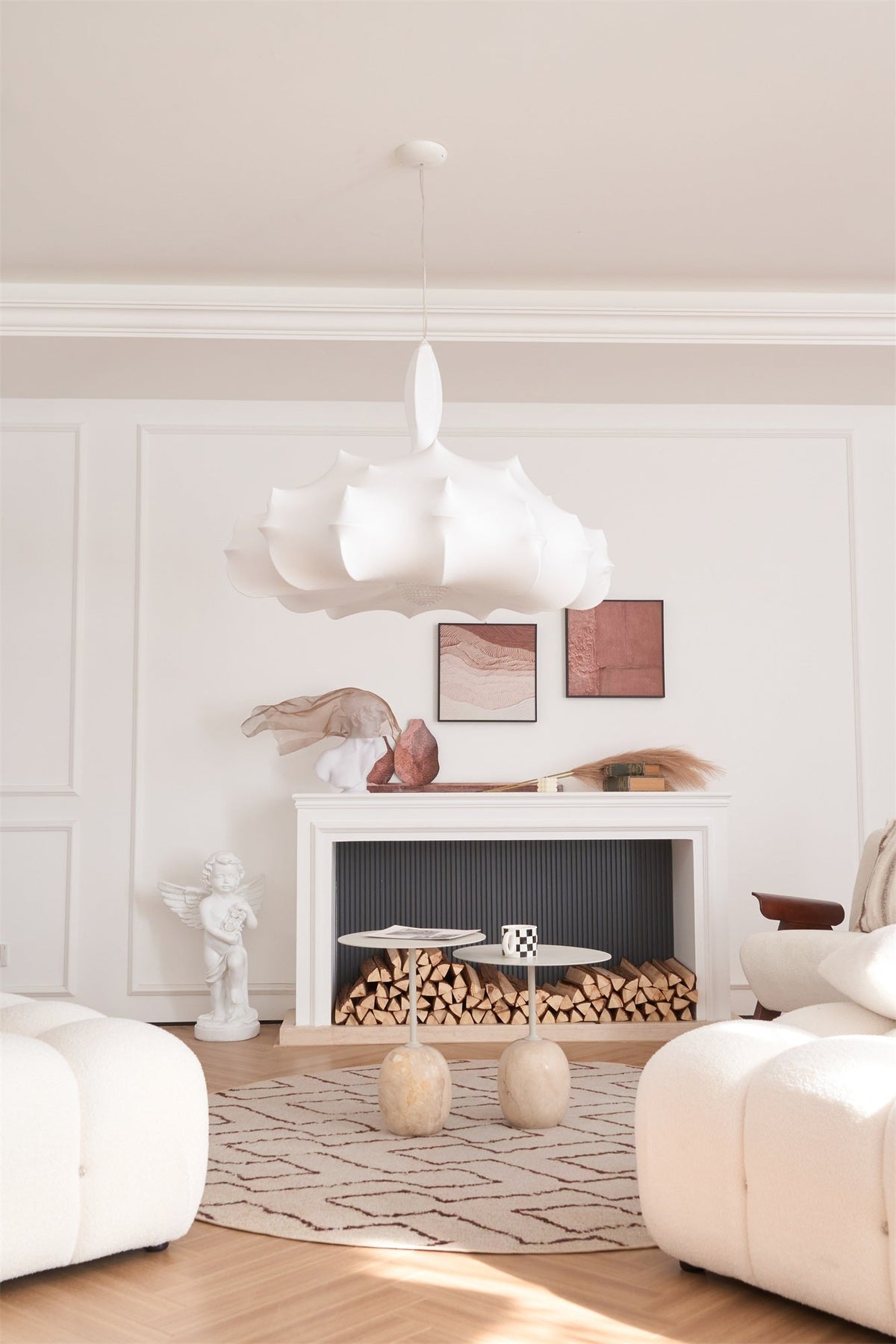 Soti moderne hanglamp van zijde