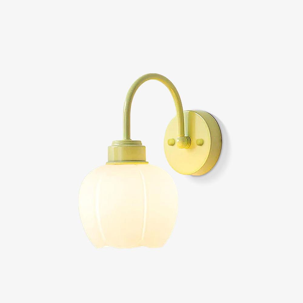 Alliraris betoverende glazen bloemvormige wandlamp