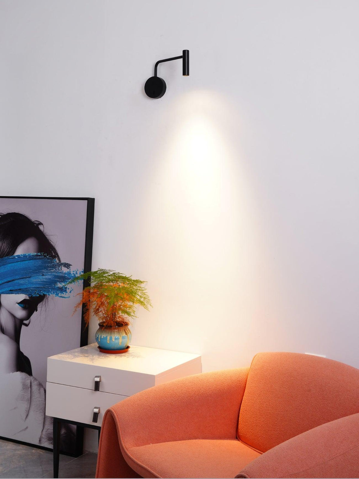 Kiroxen Minimalistische wandlamp met LED-schijf