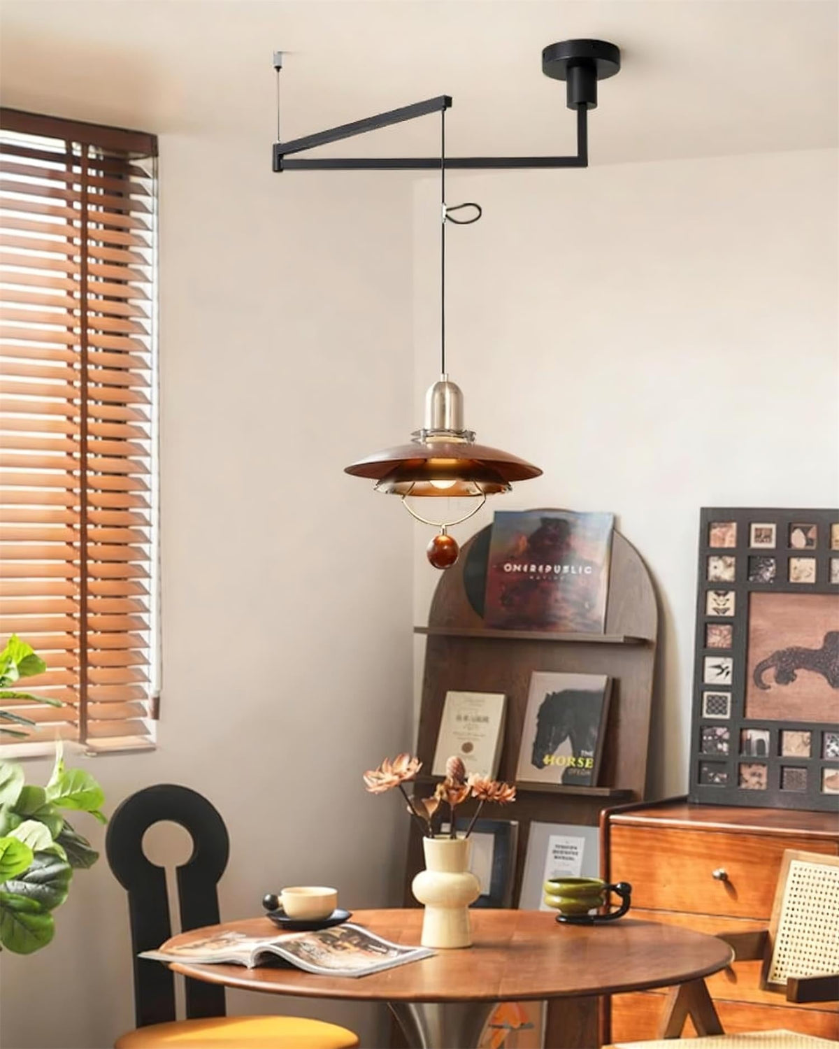 Leontis Swing Arm hanglamp