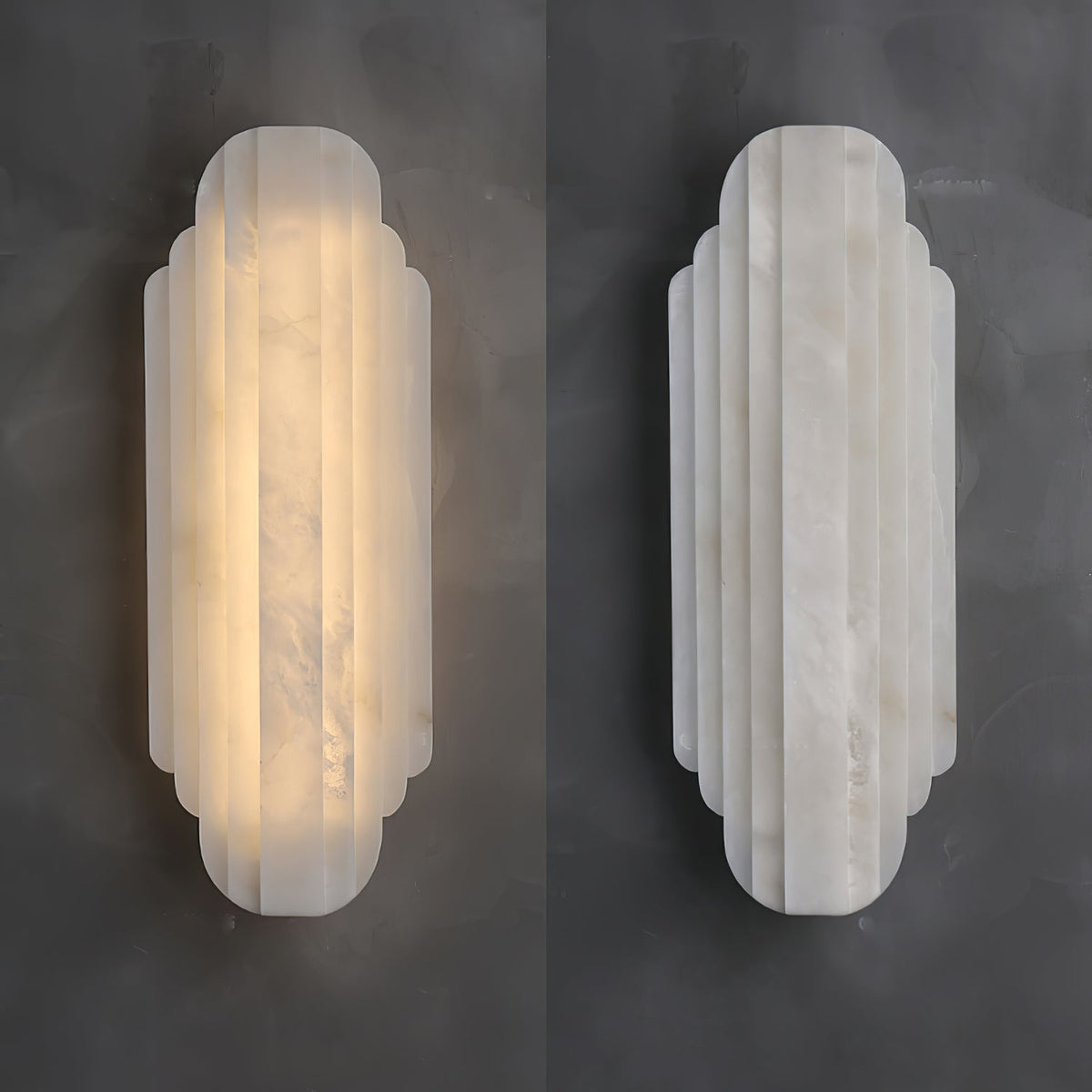 Avenanina Art Deco albasten wandlamp