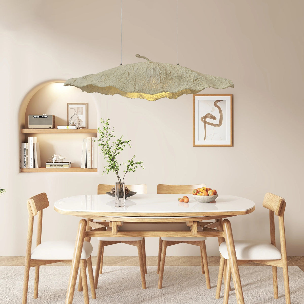 Altalis hanglamp van ambachtelijk papierpulp