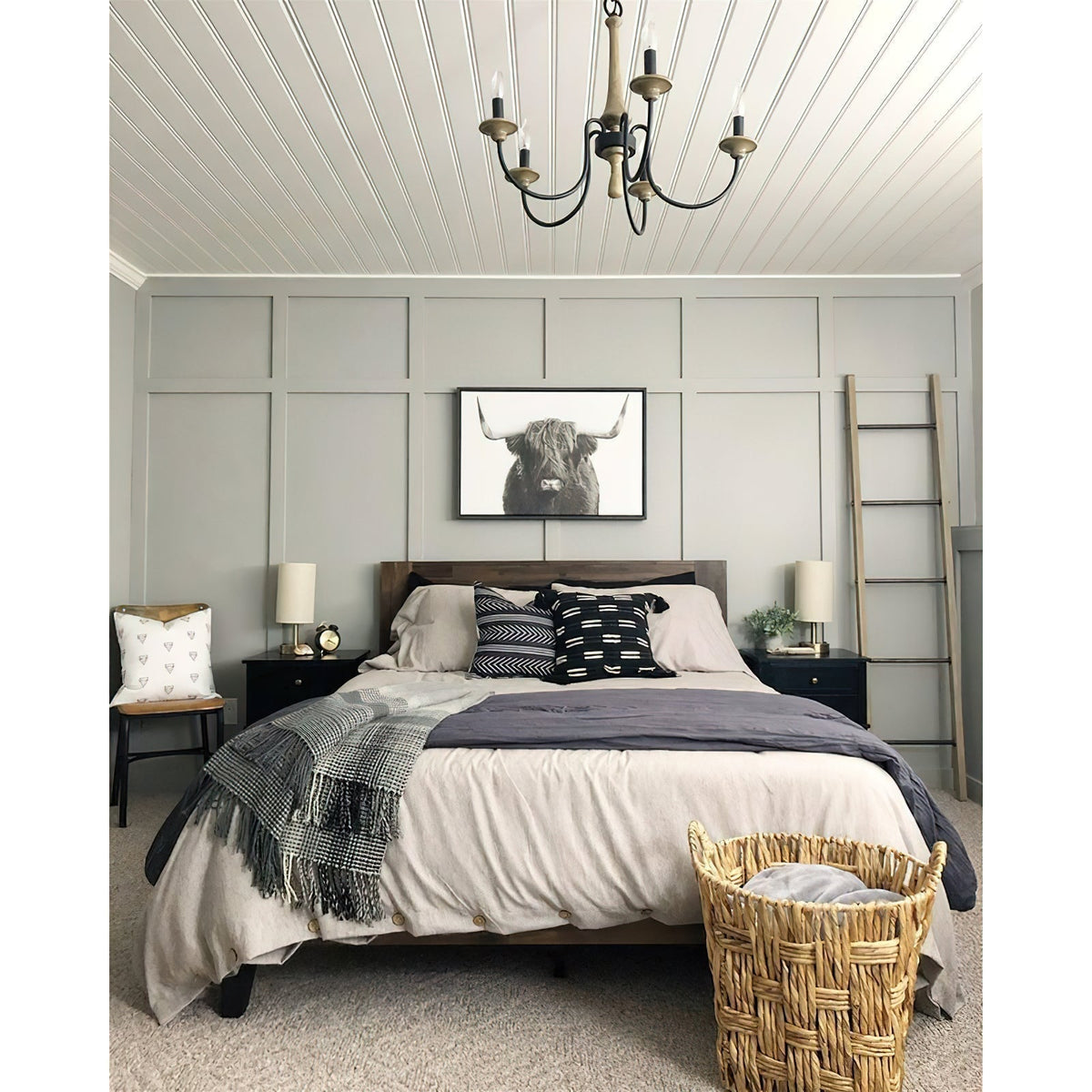 Barnwood kroonluchter