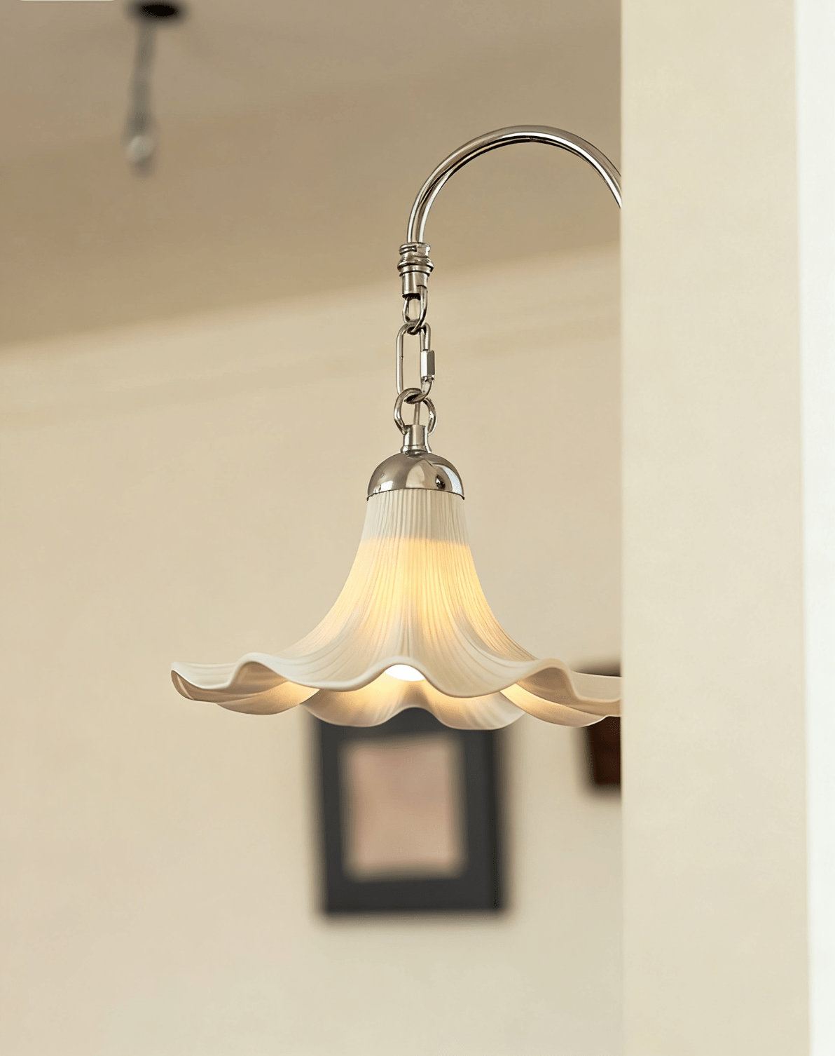 Teks bloemblaadje wandlamp
