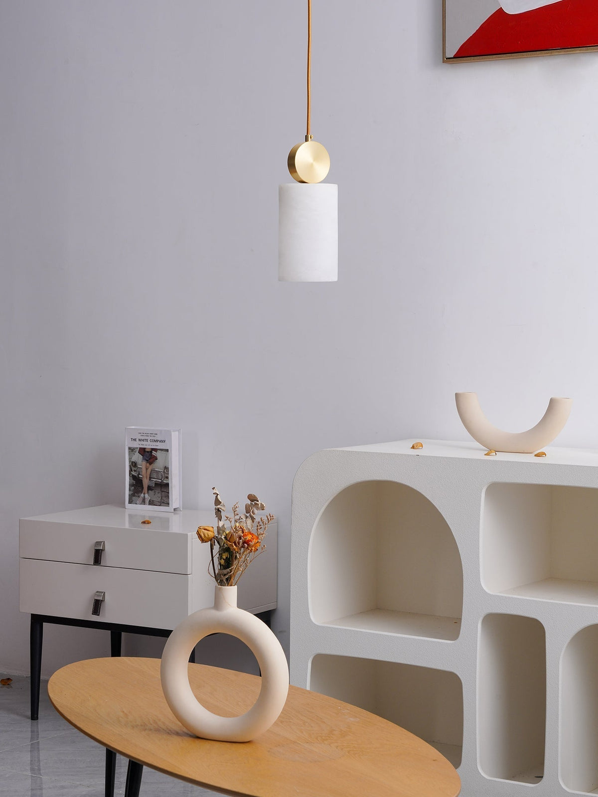 Salen hanglamp Albast & messing