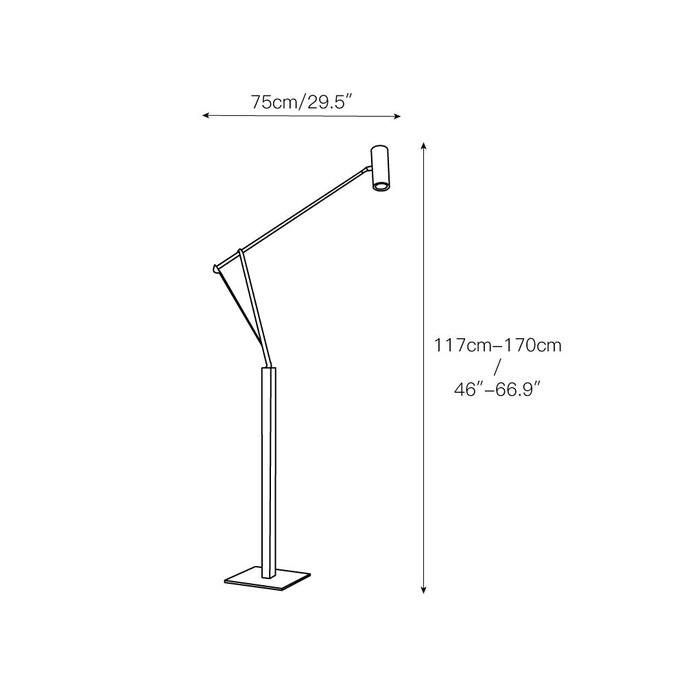 Rohe vloerlamp
