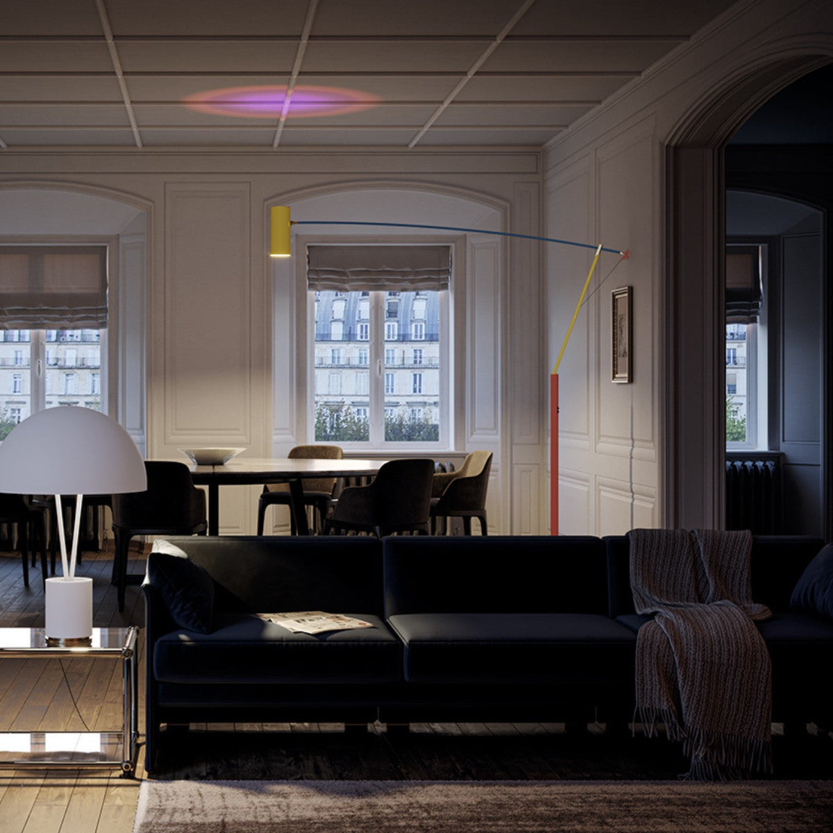 Rohe vloerlamp