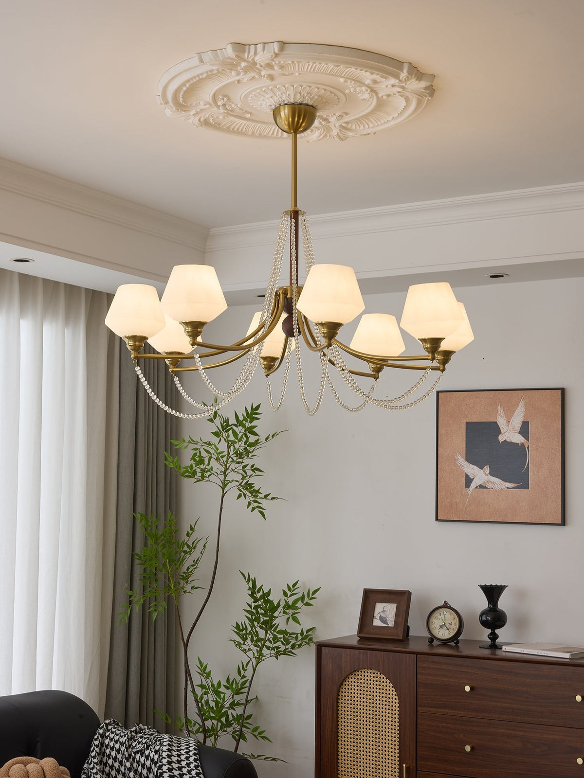 Othaus Traditionele Elegantie Vintage Hout Kroonluchter