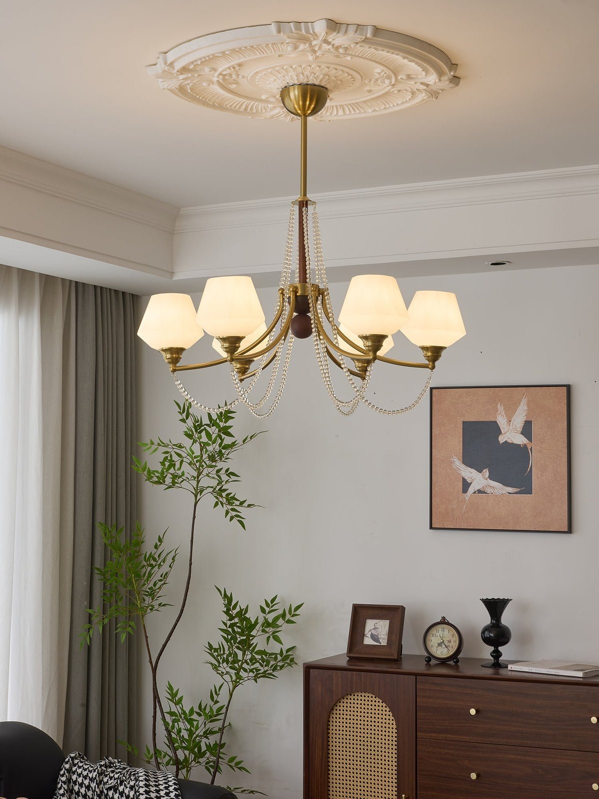 Othaus Traditionele Elegantie Vintage Hout Kroonluchter