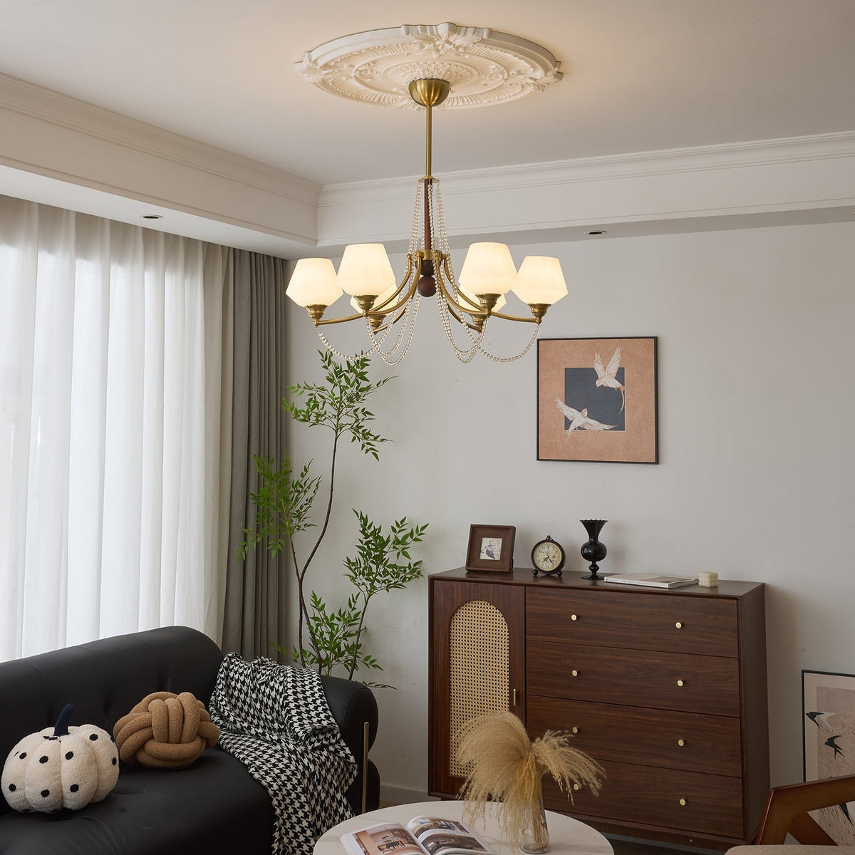 Othaus Traditionele Elegantie Vintage Hout Kroonluchter