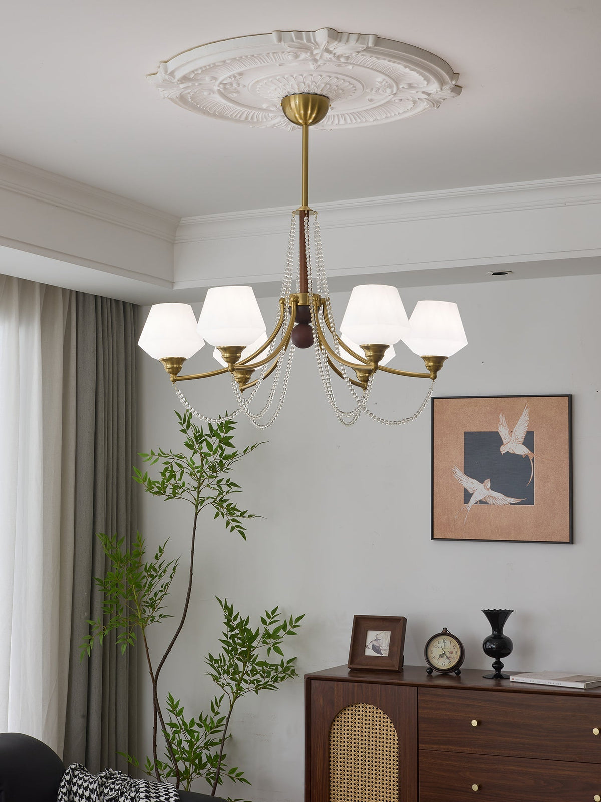 Othaus Traditionele Elegantie Vintage Hout Kroonluchter