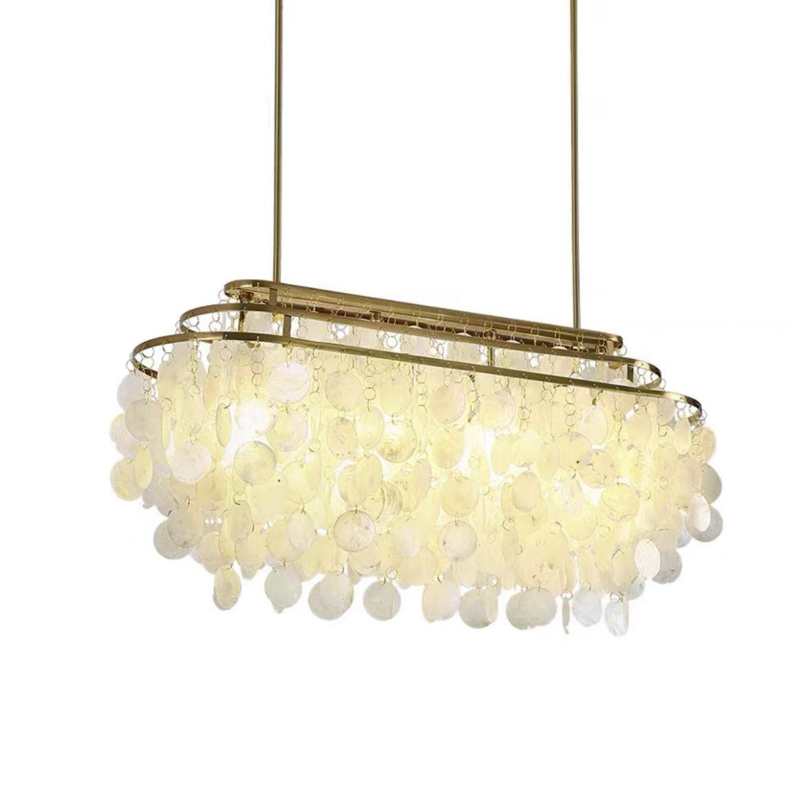 Rivena hanglamp Ronde Schelp Ring