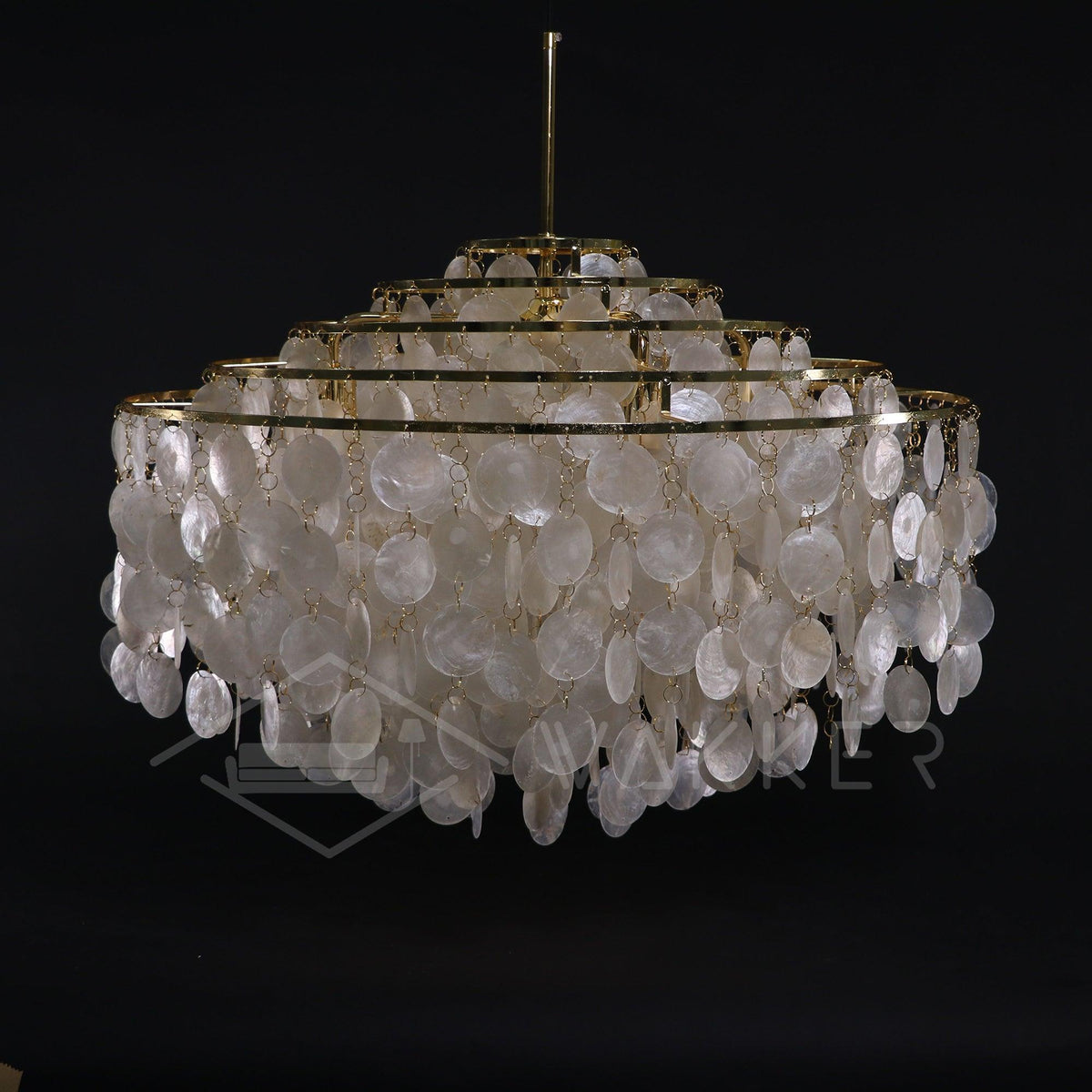 Rivena hanglamp Ronde Schelp Ring