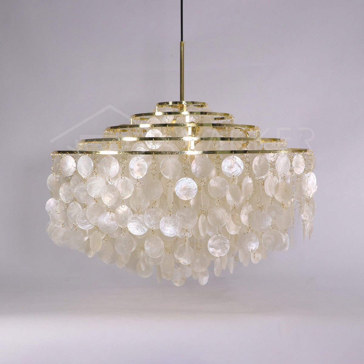 Rivena hanglamp Ronde Schelp Ring