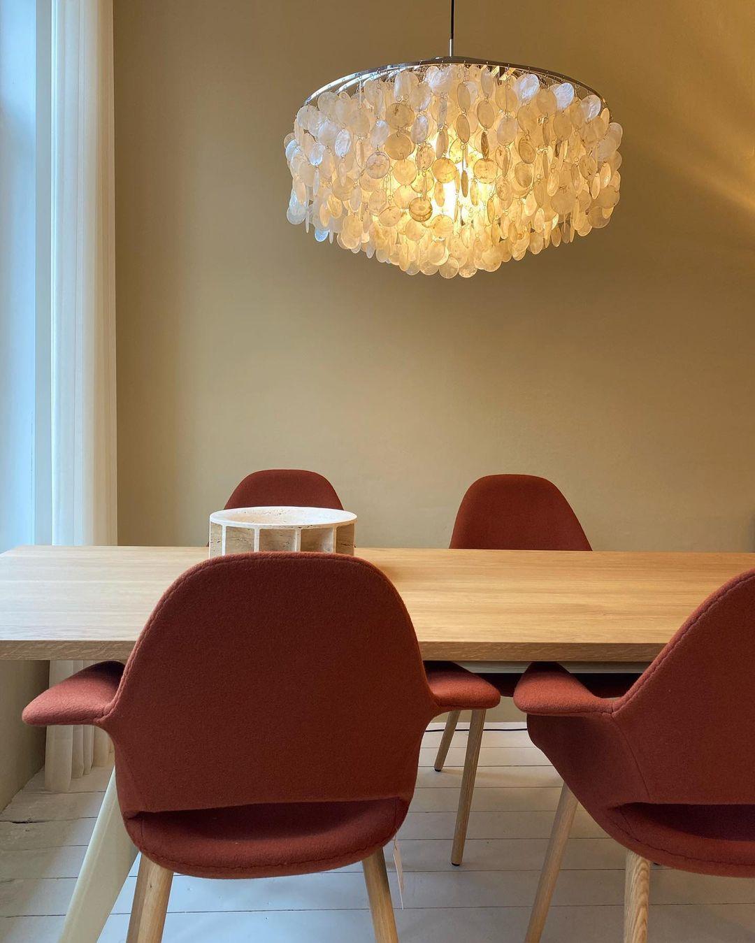 Rivena hanglamp Ronde Schelp Ring