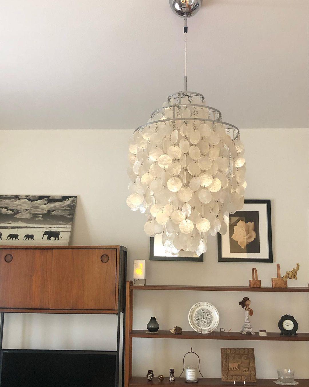 Rivena hanglamp Ronde Schelp Ring