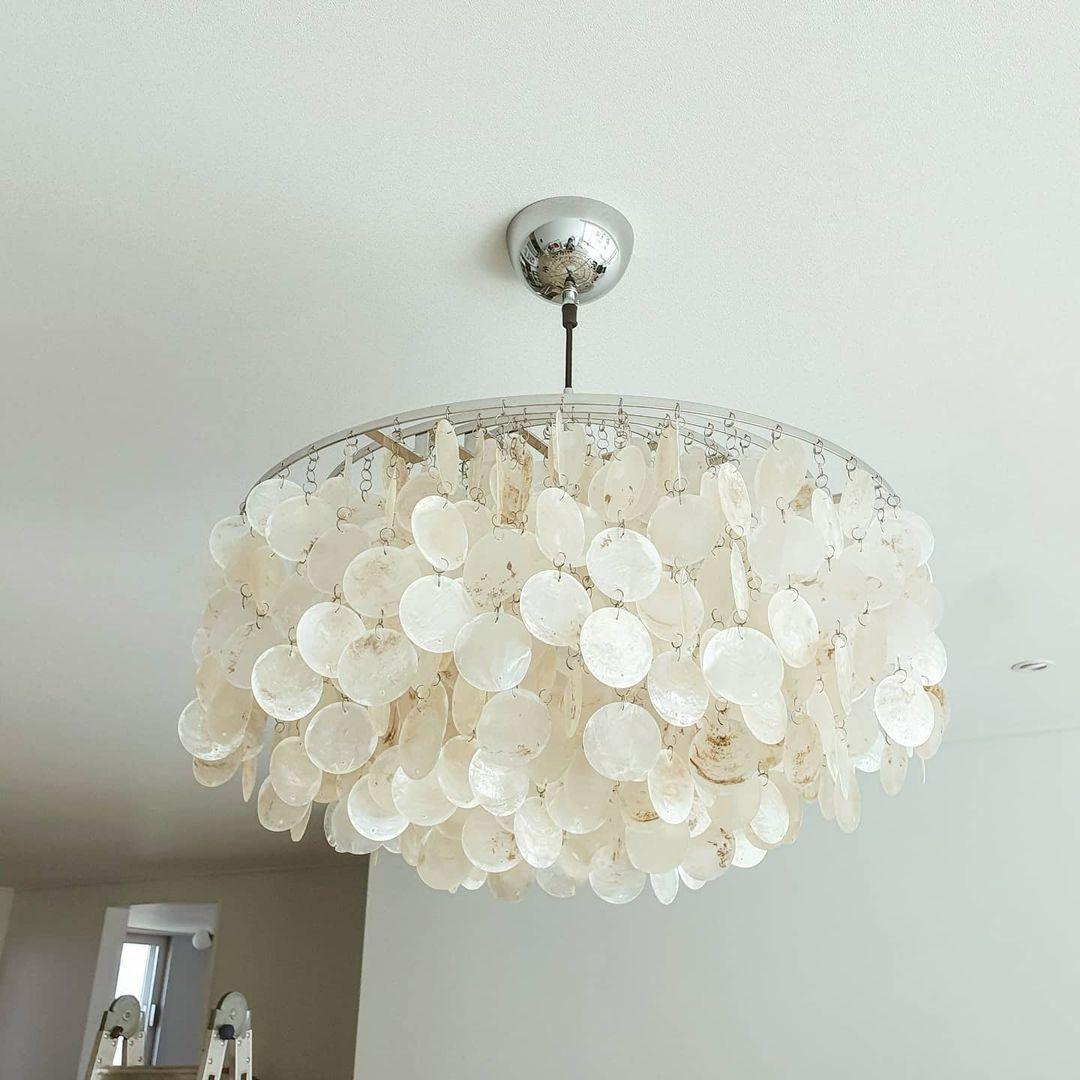 Rivena hanglamp Ronde Schelp Ring