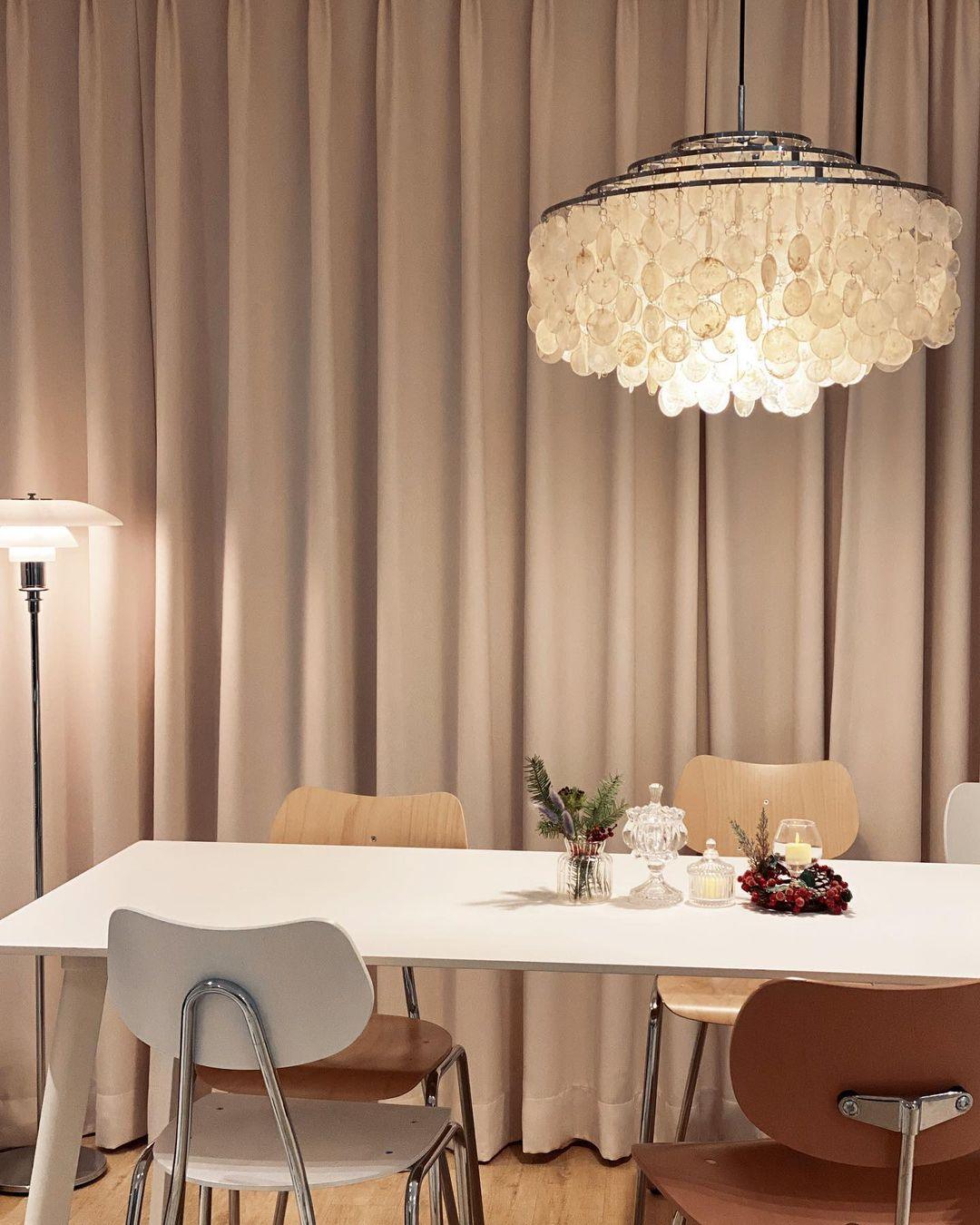 Rivena hanglamp Ronde Schelp Ring
